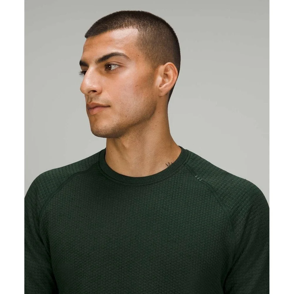 $148 NWT Lululemon Engineered Warmth Long Sleeve Crew Rainforest Green XS